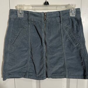 American Eagle Outfitters Blue Corduroy Skirt